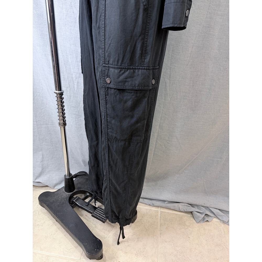 Athleta Summit Cargo Jumpsuit Black Long Sleeve Utility Women's Small - Picture 5 of 13